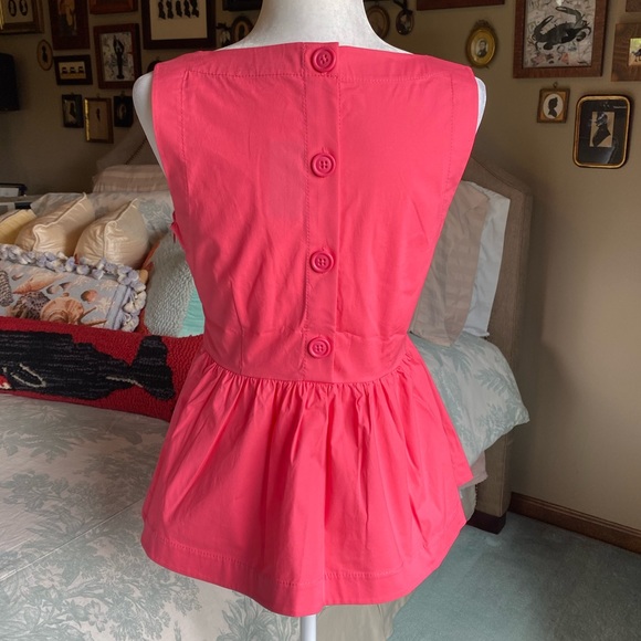 NWT Kate Spade Button Back Peplum Top - Picture 5 of 12